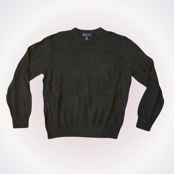 Tricots St. Raphael Olive Green Crewneck Textured Knit Sweater | Sz L - Picture 1 of 5